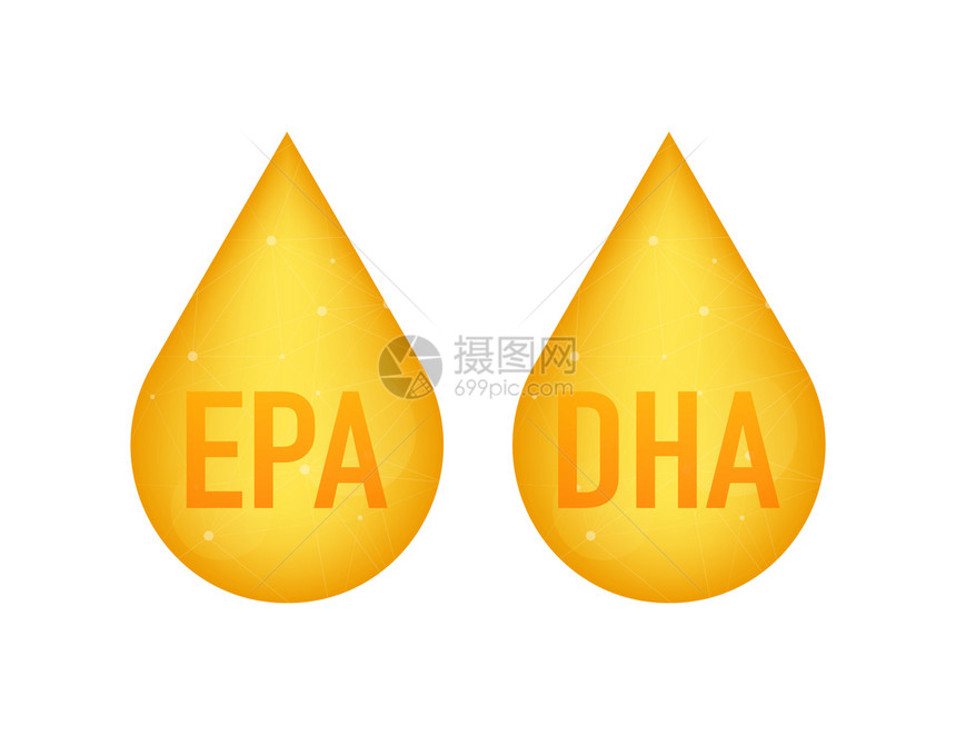 EPADHA矢量滴装置Omega3有机维生素矢量插图DHA矢量滴装置插图图片