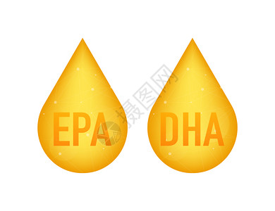 欧米茄3EPADHA矢量滴装置Omega3有机维生素矢量插图DHA矢量滴装置插图插画