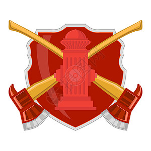 斧头设计素材白背景上的红火流图标孤立于白背景上用于消防的平板风格logo白背景上的红火气流图标孤立于白背景上Logo背景