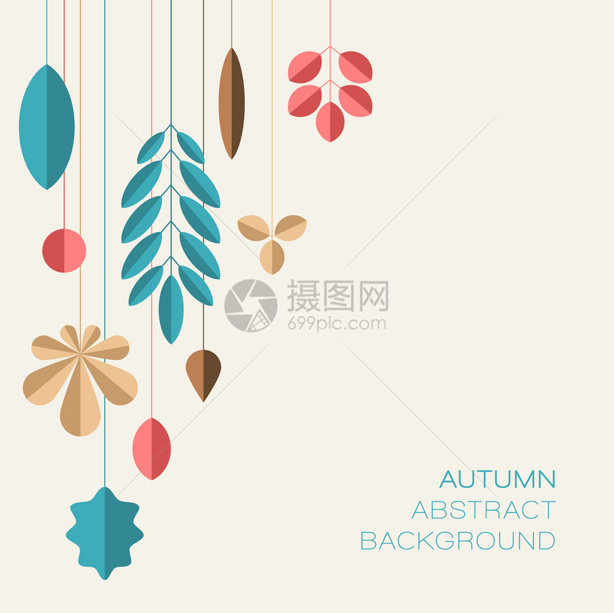 由最微薄的叶制成秋季抽象花岗背景供文字使用图片