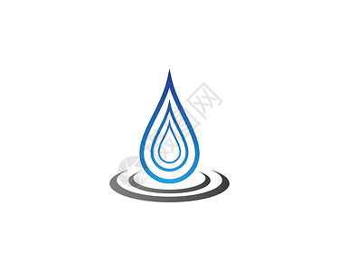 雨标志水滴标识模板矢量图插设计背景