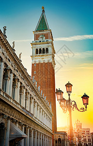 日出时的圣马可广场意大利维尼斯图片