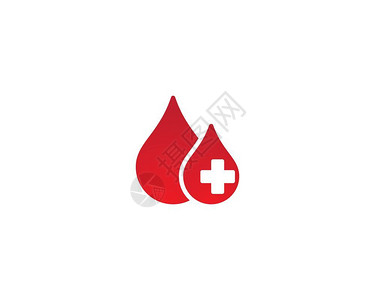 红十字会背景血液矢量图示设计插画