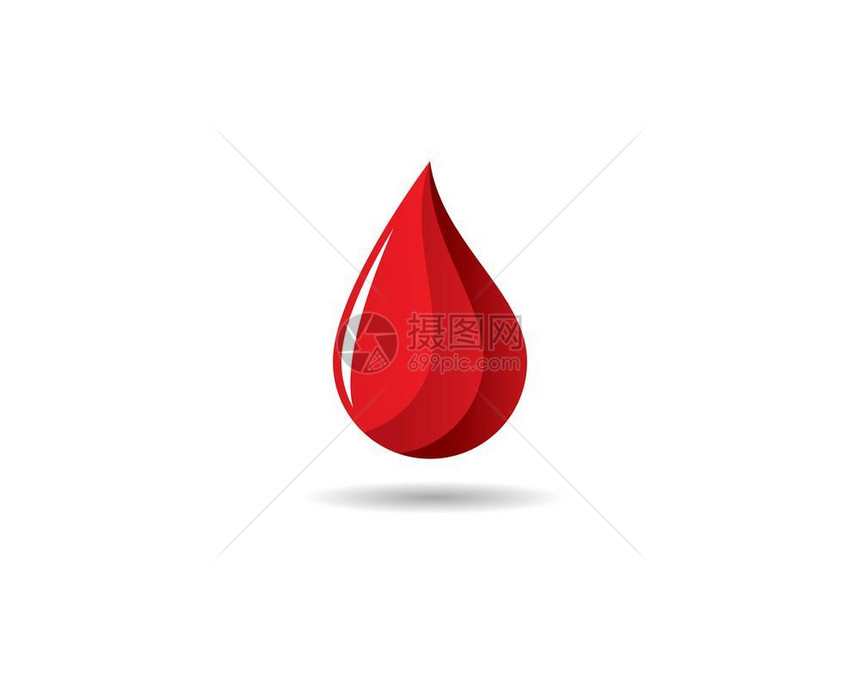 血液矢量图示设计图片