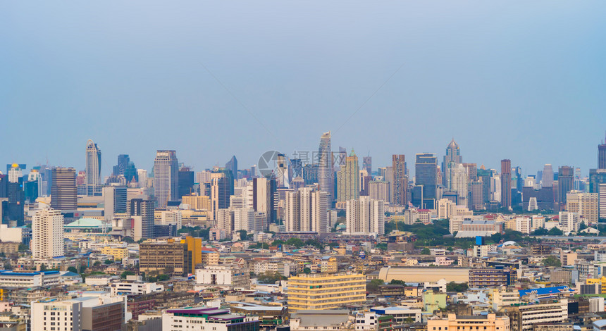 泰国曼谷市中心空中景象图片