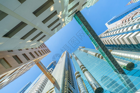 摩天大楼的体系结构公司阿拉伯的高清图片