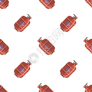 白底孤立的红气罐无缝模式丙烷金属气瓶容器丙烷金属气瓶容器图片