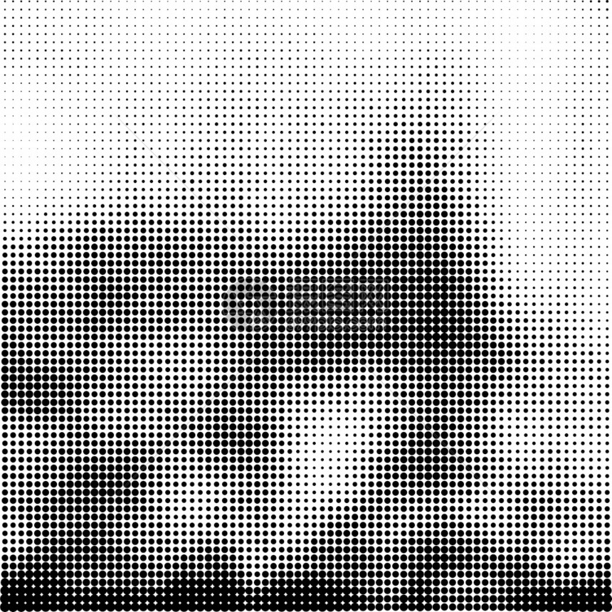 半调模式白背景上的多点纹理集重叠的Grunge模板困苦的线设计淡化单色点流行的艺术回放白背景上的多点纹理集图片