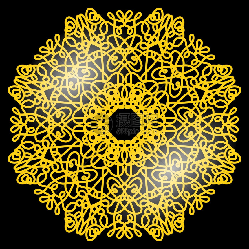 在白背景上孤立的金框架黄色属圆环逆向奢侈品白背景上孤立的金框架黄属圆环图片