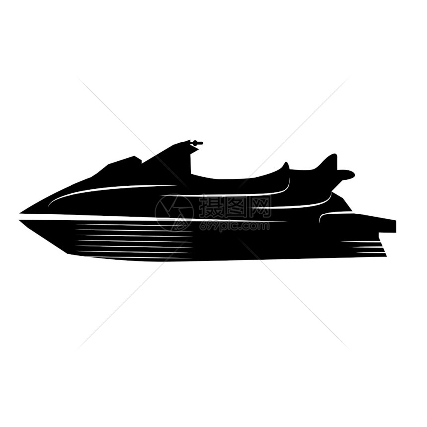 现代喷气式摩托艇图标图片