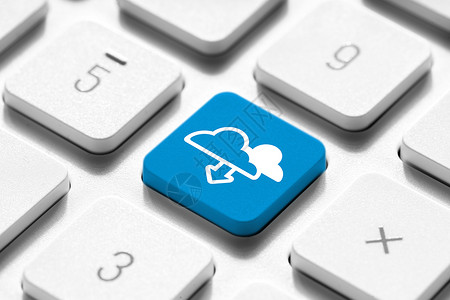 主板图标在后键盘上线购物全球商业概念的云技术图标背景