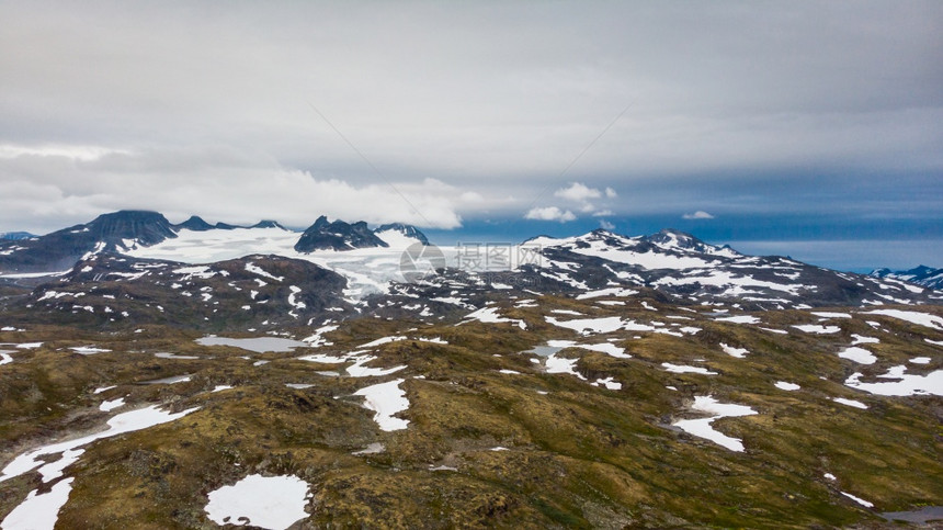 挪威夏季山地景观旅游色5号Sognefjellet公路空中视图山地景观挪威旅游色5号Songnefjellet公路图片