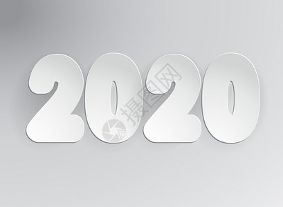20年新快乐矢量假日插图在抽象灰色背景上写白3D数字活动横幅海报卡片网络或封面设计装饰元素抽象背景上写白3D数字背景图片