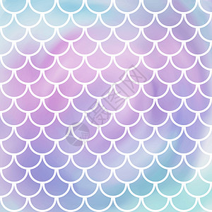 粉色紫和蓝美人鱼比例表水彩色仿制鱼类模式水下海纹理矢量插图适合纺织品印刷设计海报贺卡邀请函粉红色蓝美人鱼比例表水彩色鱼比例表水下背景图片