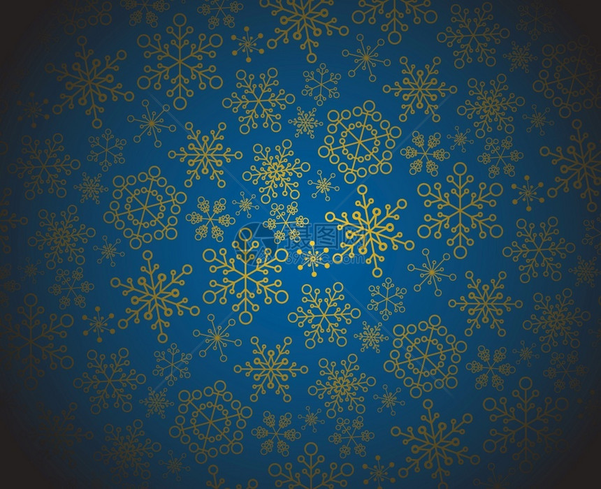 冬季黑暗的圣诞节模式带雪花的纹理图片