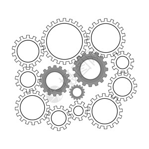 可乐图标具有几何齿轮图标的技术背景机械模拟仪现代机制cog概念白色背景技术机械可乐工具团队作符号部分传输工具Gear轮式图标技术背景机械背景