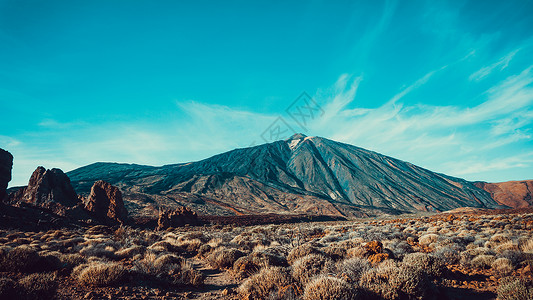 德火山西班牙加那利群岛特内里费ElTeide公园背景