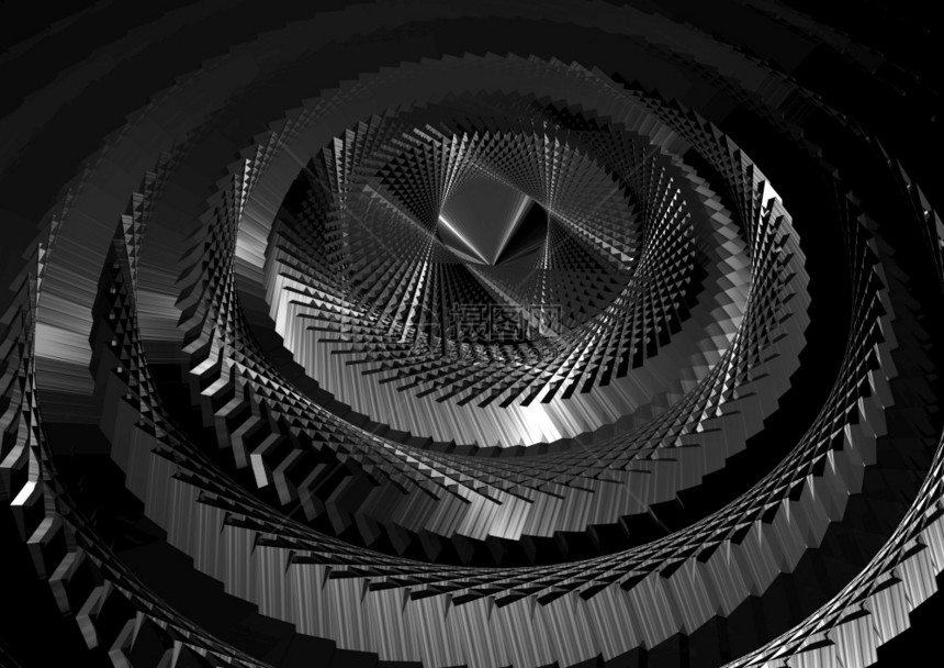金属背景铝抽象工业背景3d插图图片