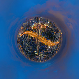 曼谷360度鸟瞰图图片