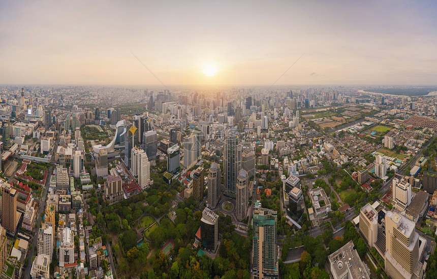 泰国曼谷市中心空中美景图片
