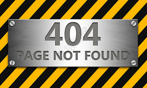 40素材网站页面未找到40个横幅上面有黄色警告带背景3D背景