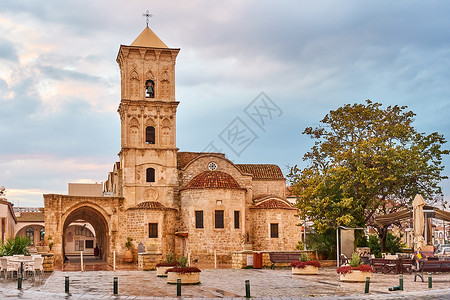 塞浦路斯拉纳卡的圣扎鲁斯希腊教堂图片