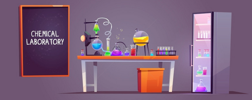 化学实验室概念插图图片