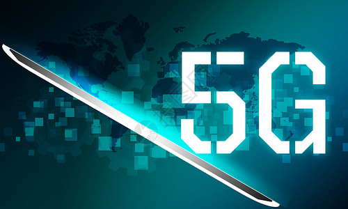 未来技术5G网络无线系统3D图片