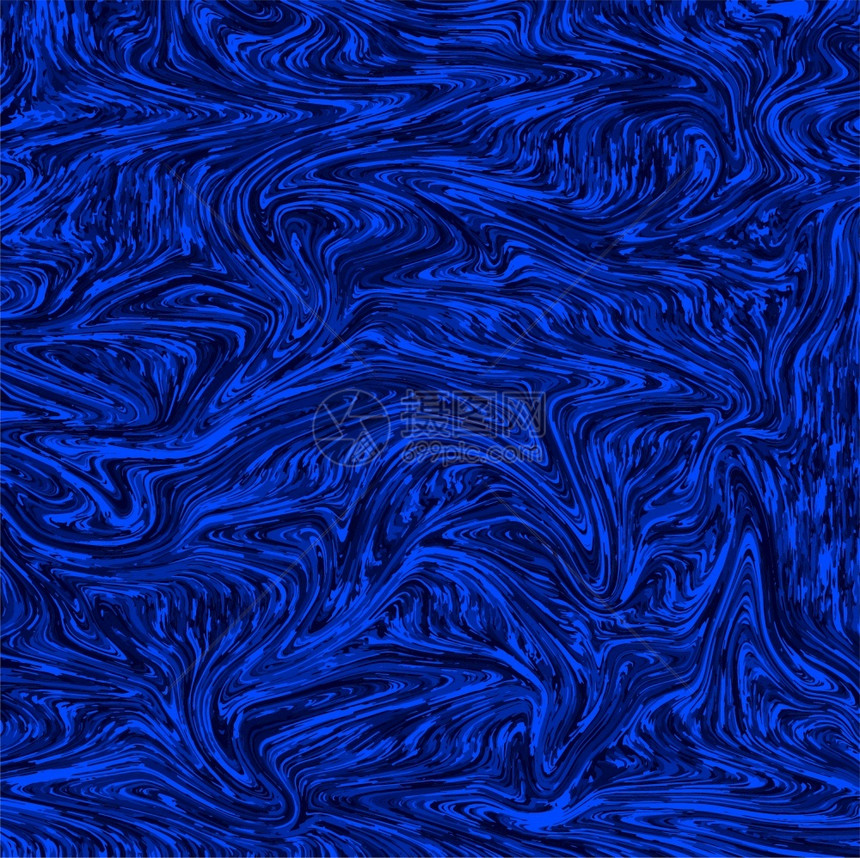 现代蓝色抽象大理石效应纹背景图片