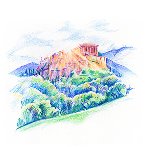 希腊雅典奥克罗波利斯山和帕台农神庙希腊雅典奥克罗波利斯山和帕台农神庙图片