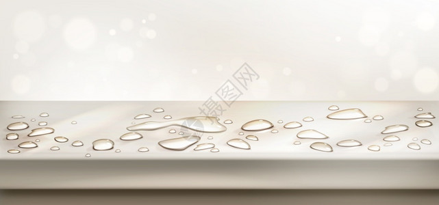 桌面水滴素材写实水渍水滴插画