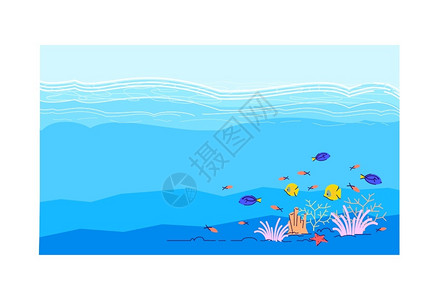 水下场景海洋动植物图片