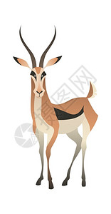 卡通可爱动物羚羊图片