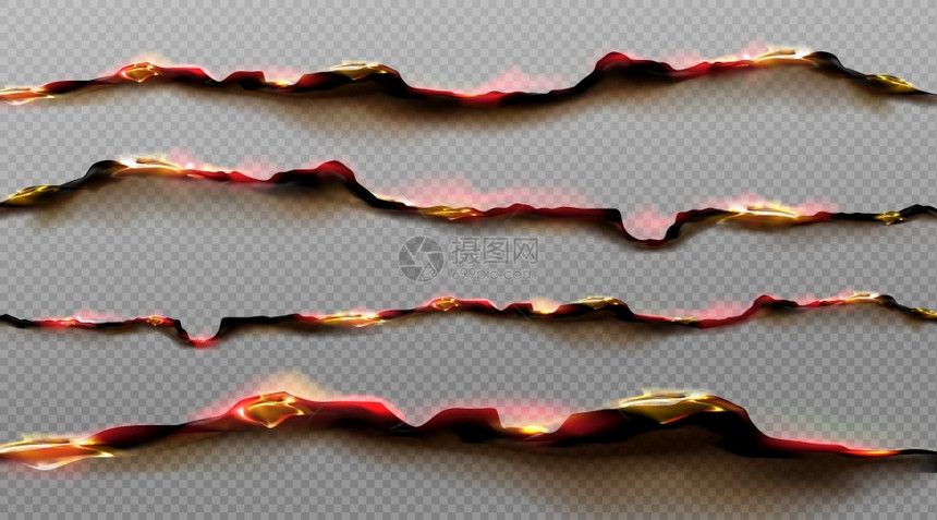 燃烧的纸张矢量设计元素图片