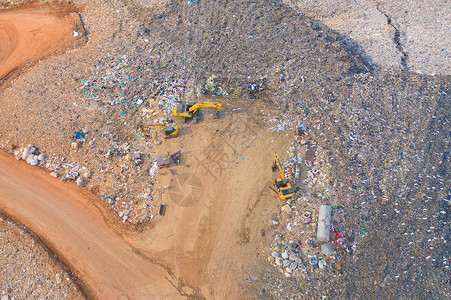 生活和工业垃圾导致环境污染图片