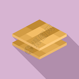 木板结构木地板砖图示标用于网络设计的木地板砖图示矢量插画