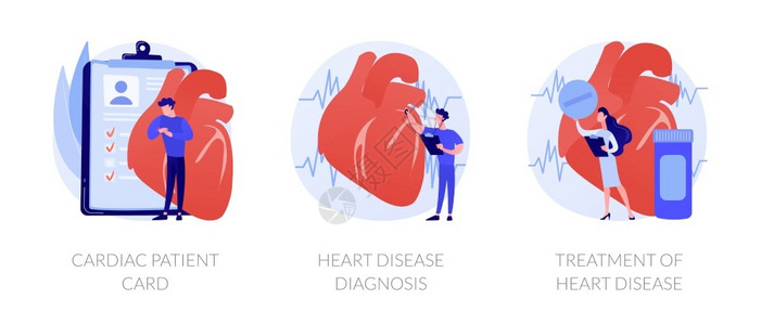 心脏病治疗心脏病血管诊断治疗比喻病媒孤立概念比喻病媒插画