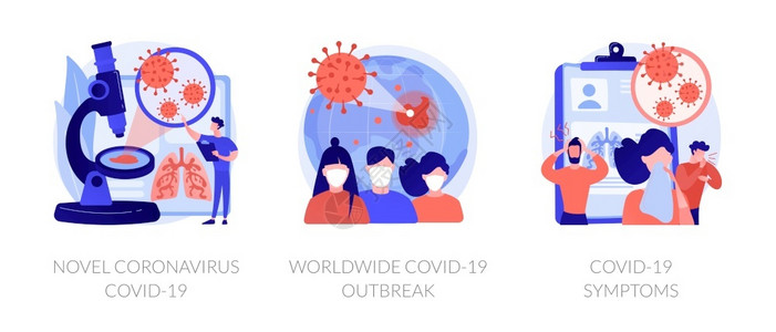 科罗纳癫痫爆发抽象概念矢量图集新科罗纳covid19世界大流行传播呼吸道感染传播症状抽象比喻科罗纳突发抽象概念矢量图集插画