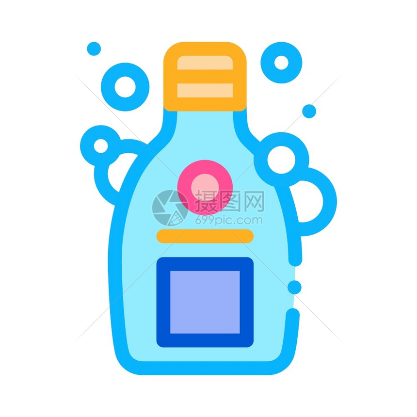 shampooblock图标矢量瓶号孤立的轮廓符号说明瓶图标矢量大纲符号说明图片