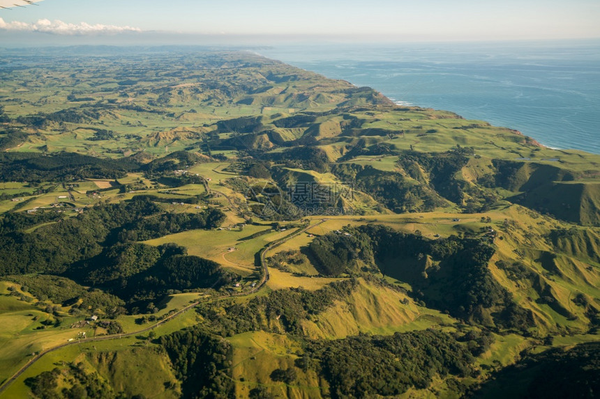 新西兰北岛独特的火山地景图片