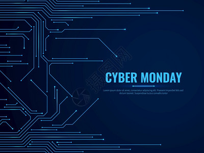 低价促销字素电路板技术跟踪传输数据字电子技术设计提供销售背景蓝色电灯促销矢量图插画