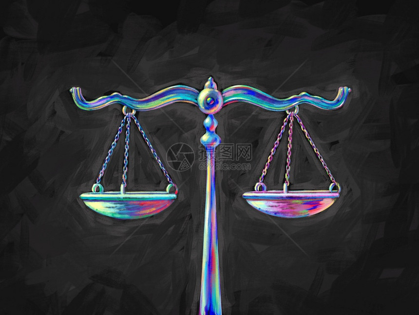 具有司法范围的律概念作为官和判决的律象征带有3D说明要素图片