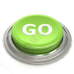 绿色去按钮带金属环3D翻接图片