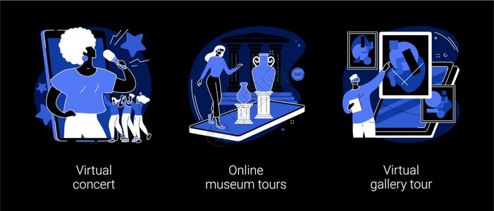虚拟音乐会在线博物馆参观虚拟画廊 图片