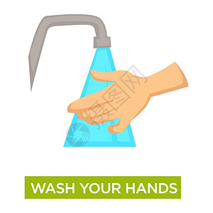 疾病预防勤洗手背景图片