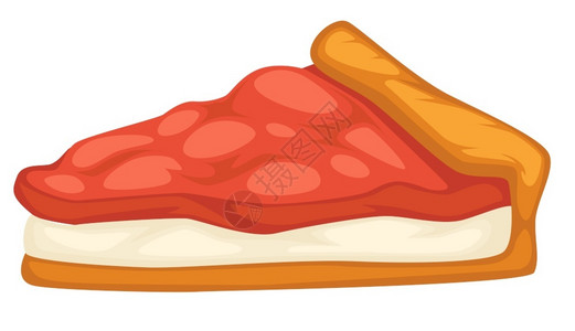 奶油饼酸果三角饼矢量元素插画