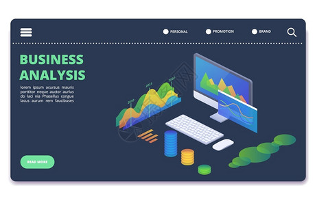 商业统计图表矢量概念金融分析标语模板数据图表财务和信息图解图片