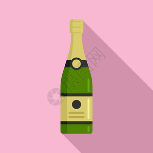 法国香槟瓶图标法国香槟瓶式图标用于网络设计的普通插图法国香槟瓶式图标法国香槟瓶式图标插画
