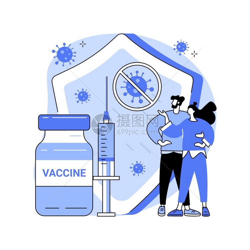 疫苗抽象概念矢量图图片