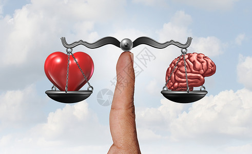 代表爱的素材心和脑是理象征代表逻辑思维与非理情感之间的平衡与3D成因元素之间的平衡背景